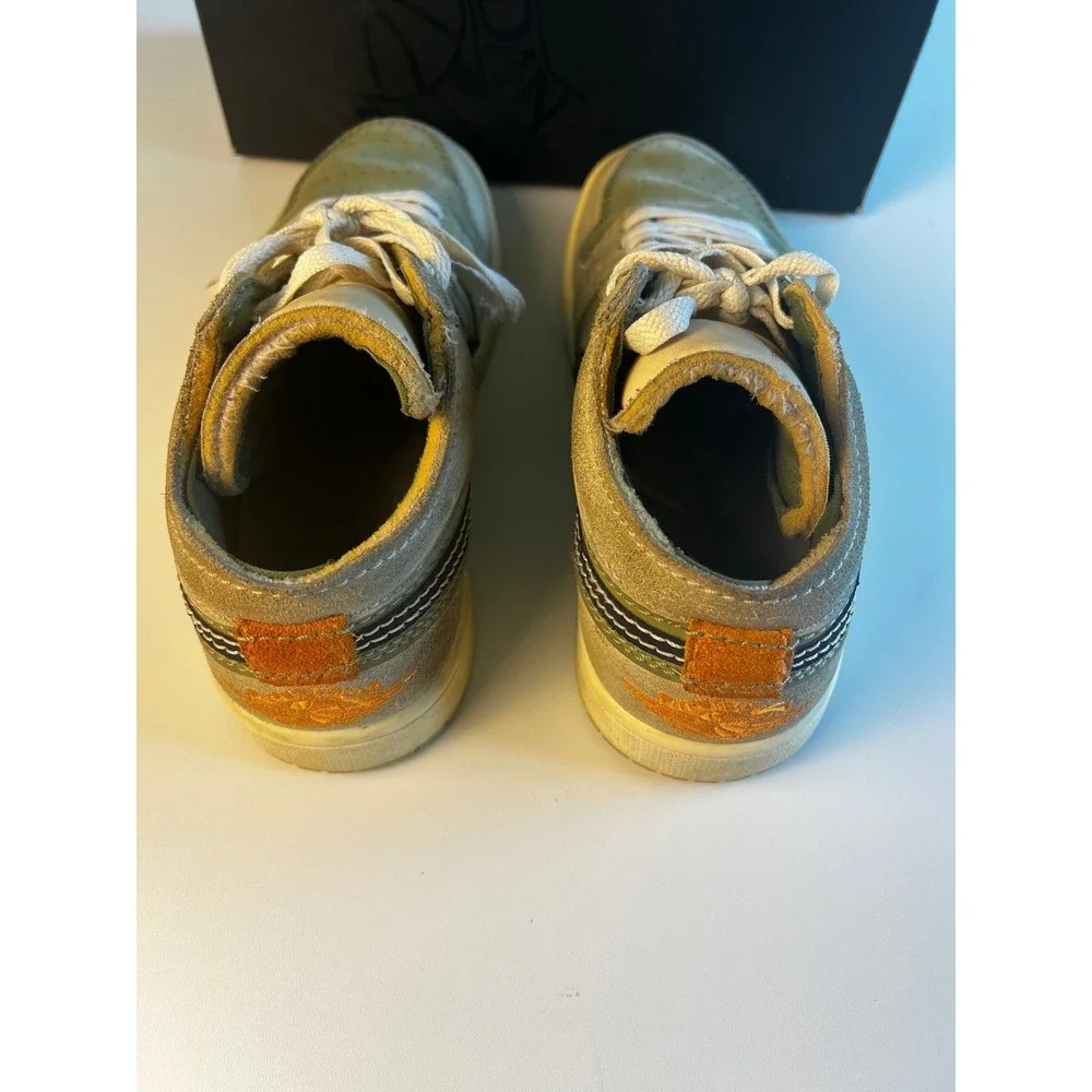 Nike Air Jordan 1 Low SE Craft Sky J Olive Celadon Black Sneaker FD6819-300 Sz 8